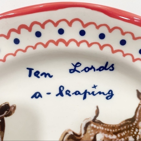 Anthropologie Nathalie Lete 10 Lords of Leaping Plates - Picture 4 of 9